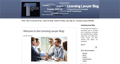 Desktop Screenshot of licensing-lawyer.com